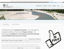 Tablet Screenshot of piaveunesco.org
